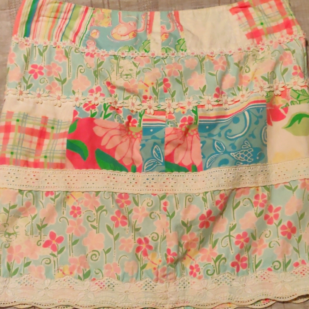 Lilly Pulitzer Patchwork Miniskirt - image 1